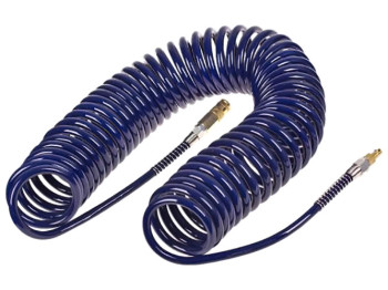 Шланг спиральный для пневмоинструмента, 8ммx12ммx10м, полиуретан, Alloid