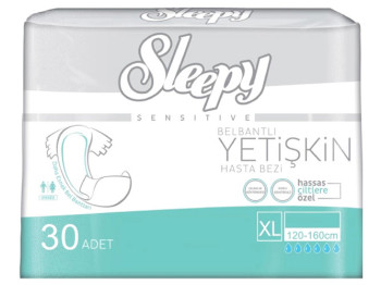 Підгузки для дорослих Sleepy Sensitive Adult, розмір XL (120 - 160см) 30шт