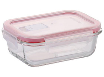 Контейнер FRESHBOX Glass 13х18х6см 600мл прямоугольный 53539