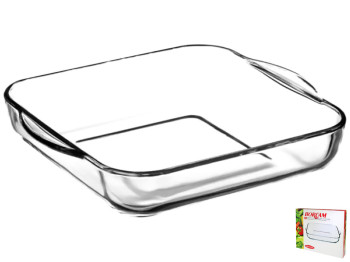 Форма квадратная Pasabahce Borcam для запекания, без крышки, 32x28x6см, 1шт