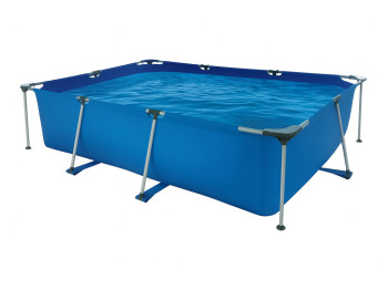 Каркасний басейн, прямокутний, ПВХ, 300×200×75см, синій