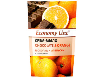 Крем-мыло жидкое с глицерином Economy Line шоколад и апельсин 460мл