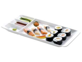 Поднос сервировочный 4 секции GUSTITO 38х16см 24133