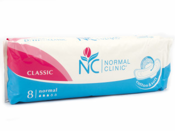 Прокладки для крит. дней Normal Clinic Classic Cotton&soft 3капли (цена за уп. 8шт) NC18