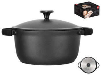 Каструля IQ Be Traditional, з кришкою, 24см, 4,6л, 6900069377515