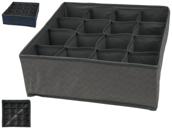 Ящик-органайзер ПВХ для хранения белья Besser Waves 16 отделений 32х32х12см