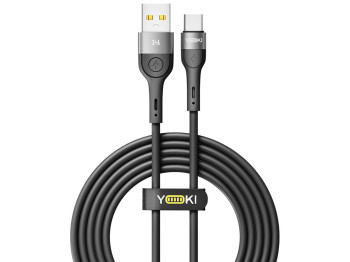 Кабель зарядный Yoki Extra, Usb-A - Type-C, передача данных, 60Вт, 2м