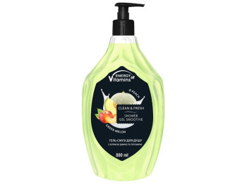 Гель-смузи для душа Energy of Vitamins Green Melon & Peach, 800мл