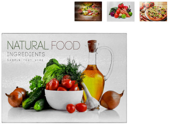 Дошка обробна скляна 35x25см