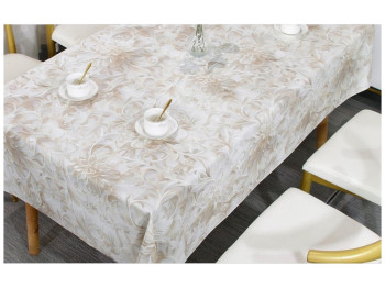 Клейонка Baby Face, на тканинній основі, ПВХ, 1,40×20м, дизайн бежевий вензель (ціна за рулон)