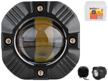 Фара рабочего света Pulso, WLP-40R6 SPOT, 1Led х 40W, 77х77х80мм, 9-36V, 40W, 3000K-4300K-6000K