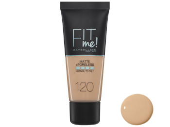 Тональный крем матирующий Maybelline New York "Fit me Matte+poreless normal to oily" тон 120 30мл