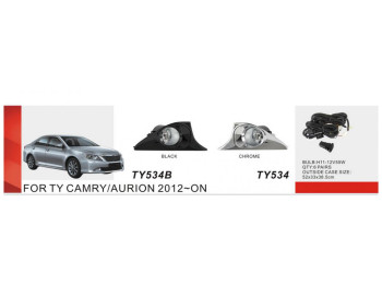 Фары дополнительные DLAA TY-534, для Toyota Camry XV50 (2011-2014), H11, 12V, 55W, с проводкой