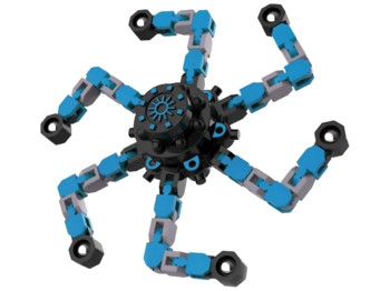Спинер Fingertip Mechanical Gyroscope with velcro ( Гарантия 14 дней ) Цвет Синий