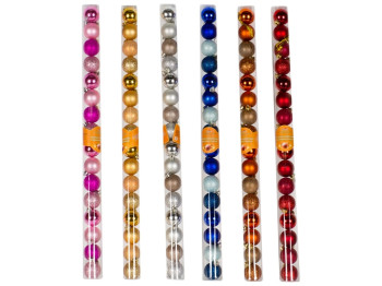 Елочные игрушки Шарики 4см (цена за колбу 16шт)