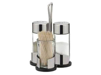 Набір для спецій сіль-перець-зубочистки CLUB 21941