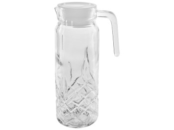 Графин стеклянный с пластиковой крышкой Stenson 1л