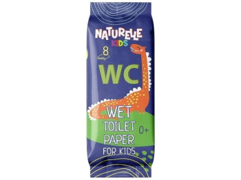Влажная туалетная бумага Naturelle Kids, 8шт