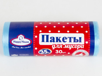 Мусорные пакеты "Happy House" 35л 30шт