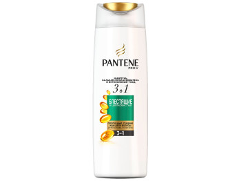 Шампунь і бальзам-ополіскувач Pantene Pro-V 3в1 Блискучі і шовковисті 360мл
