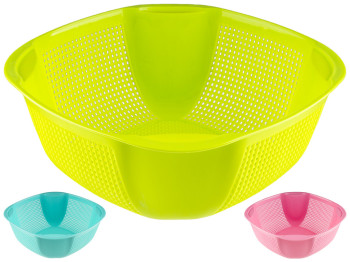 Фруктовница-дуршлаг 21х21,5х8,5см (цвета ассорти)