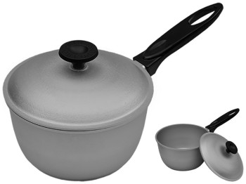 Ківш Prolis із пласмасовою ручкою та кришкою 2л 11154/Ко-2