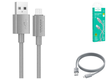 Кабель USB Hoco X107 мicro 2.4A Колір Сірий