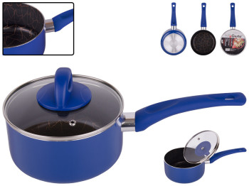 Ковш с крышкой Gusto алюминиевый с антипригарным покрытием Weilburger D16см 1,2л GT-2408-16/1