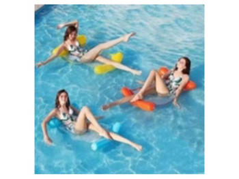 Надувной матрас для плавания Прозрачный, 120×80см