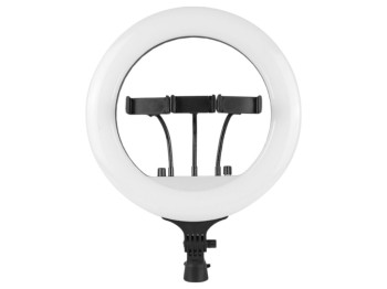Лампа кольцевая Fill Light RL-14, с креплением для телефона, 3200 - 5500К, 36см, цвет черный