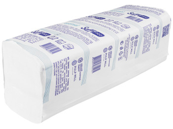 Полотенца бумажные SoffiPRO Optimal белые V-сложения двухслойные 150шт