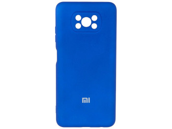 Чехол Full Case with frame для Xiaomi Poco X3 Цвет 44, Shiny blue