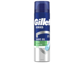 Гель для гоління GILLETTE SERIES Sensitive для чутливої шкіри c алое 200мл