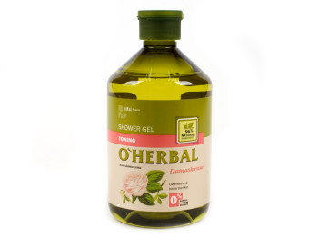 Органический гель для душа O’Herbal "Тонизирующий с экстрактом дамасской розы" 500мл