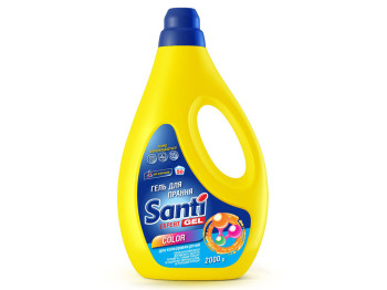 Гель для машинной и ручной стирки ТМ SANTI "COLOR" для цветных вещей 2000гр