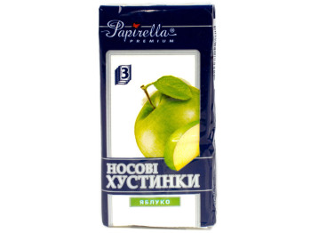 Платки носовые "Papirella" "Яблоко" трехслойные 8шт