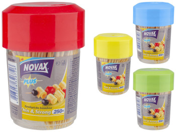 Зубочистки бамбуковые Novax тубус 250шт
