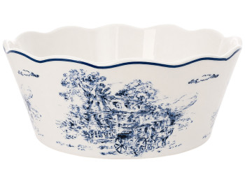 Салатник фарфоровый Heritage Toile Collection Blue, 900 мл, 18×7 см