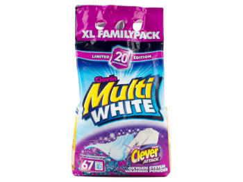 Стиральный порошок бесфосфатный Clever Attack "Multiwhite Oxigen Attack" 5 кг Польша