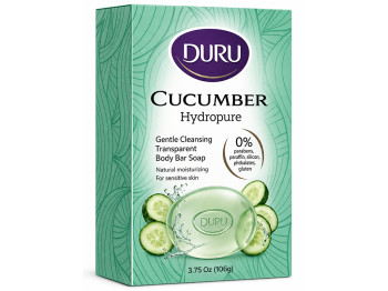 Мило тверде Duru Hydro Pure Cucumber, з огірком та зволожуючими компонентами, 106г