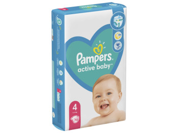 Подгузники одноразовые для мальчиков и девочек Pampers Active Baby Размер 4 Maxi 8-14кг 70шт