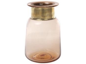 Ваза, 20см, колір - янтарний