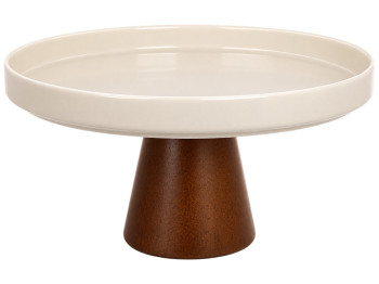 Подставка для десертов Natural Serving Cream на деревянной ножке, 21×11,5 см