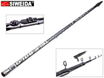 Вудка Siweida "Crystal" карбон IM8, 6 кілець, 5-секційна 5м 5-25г