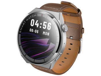 Смарт-годинник Hoco Y35, Bluetooth 5.3, 250мАч, TFT дисплей, пластик, шкірозамінник, 100×100×65мм