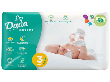 Подгузники детские Dada Extra Soft Midi (4-9кг) 50шт