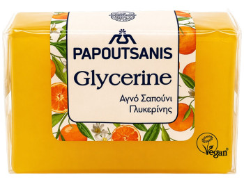 Мыло глицериновое Papoutsanis Glycerine Yellow, 125 г
