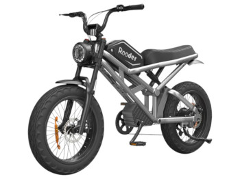 Електровелосипед Rooder, 1000Вт, 48в 25ач, дискові гальма, 20 дюймів, колір сріблясто-чорний