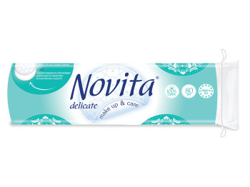Ватні диски Novita delicate косметичні 80шт