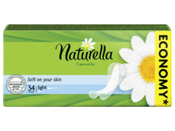 Прокладки гигиенические ежедневные NATURELLA Camomile Light Deo 34шт